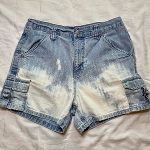 Acid Washed/Distressed High Waisted Lee Shorts